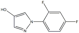 1-(2,4-Difluorophenyl)-1H-pyrazol-4-ol Struktur