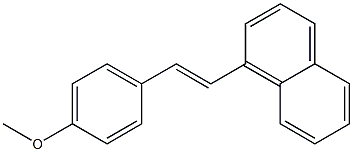 1-(p-Methoxystyryl)naphthalene Struktur