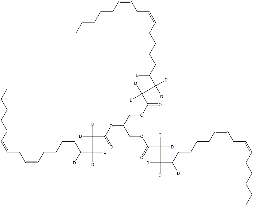 Glycerol Trilinoleate-d5 Struktur