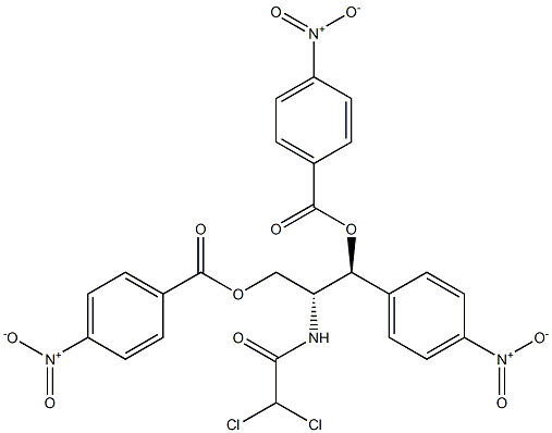 (1S,2R)-2-(2,2-Dichloroacetamido)-1-(4-nitrophenyl)propane-1,3-diyl Bis(4-nitrobenzoate) Struktur