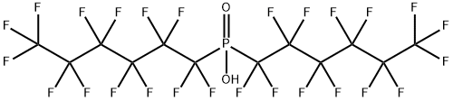 Bis(perfluorohexyl)phosphinic Acid Struktur