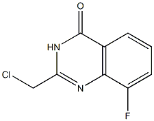 2-Chloromethyl-8-fluoro-3H-quinazolin-4-one Struktur