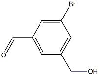 3-Bromo-5-hydroxymethyl-benzaldehyde Struktur