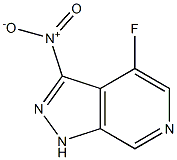 4-Fluoro-3-nitro-1H-pyrazolo[3,4-c]pyridine Struktur