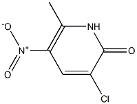 3-Chloro-6-methyl-5-nitro-1H-pyridin-2-one Struktur