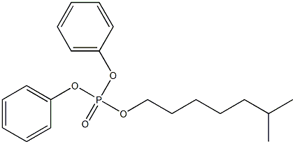 Diphenyl isooctyl phosphate Struktur