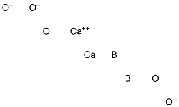 Dicalcium diboron pentaoxide Struktur