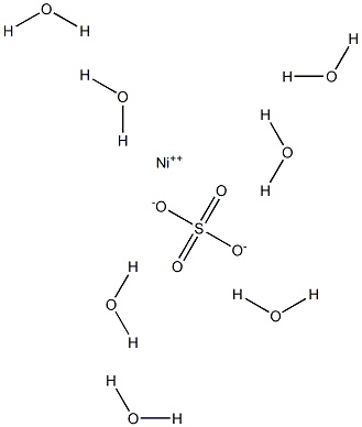 Nickel(II) sulfate heptahydrate Struktur