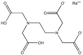 Radium dihydrogen EDTA Struktur