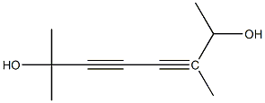 2,6-DIMETHYL-3,5-OCTADIYN-2,7-DIOL Struktur