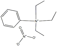 Phenyltriethylammonium nitrate Struktur