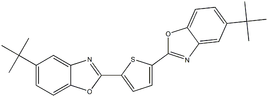 2,5-bis(5-tert-butyl-2-benzoxazolyl)thiophene Struktur