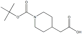 N-BOC-4-piperidineacetic acid Struktur