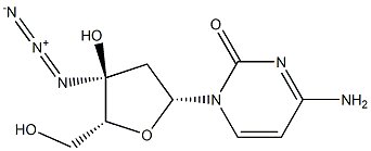 3'-azido-2'-deoxycytidine Struktur