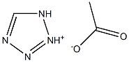 1H-tetrazolium acetate Struktur