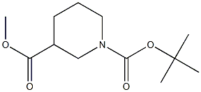 Methyl1-tert-Butoxycarbonyl-Piperidine-3-carboxylate Struktur