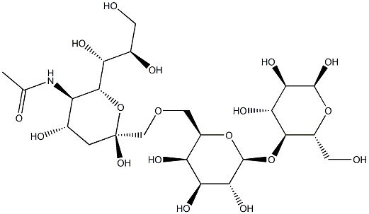 Monosialyllactose Struktur