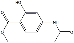 Methyl 4-acetoaminosalicylate Struktur