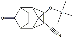 Tricyclo[4.2.1.1(2,5)]decan-9-one, 10-cyano-10-trimethylsilyloxy- Struktur