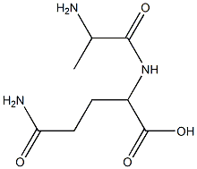 2-(2-AMINO-PROPIONYLAMINO)-4-CARBAMOYL-BUTYRIC ACID Struktur