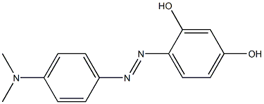 2,4-dihydroxy-4'-(N,N-di-methylamino)azobenzene Struktur