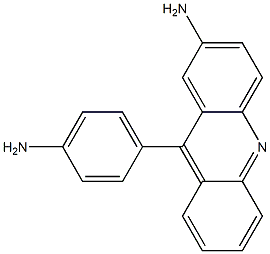 2-amino-9-p-aminophenyl-acridine Struktur