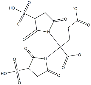 bis(sulfosuccinimidyl)glutarate Struktur