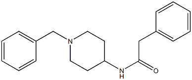 N-(1-benzylpiperidin-4-yl)phenylacetamide Struktur