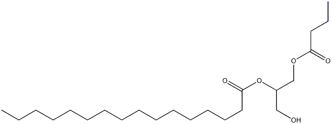 1-butyryl-2-palmitoyl-rac-glycerol Struktur