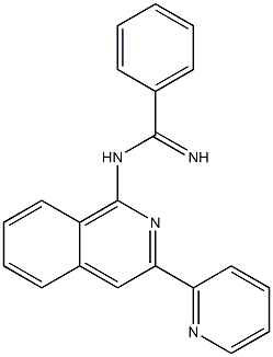 N-(3-(2-pyridinyl)isoquinolin-1-yl)benzamidine Struktur