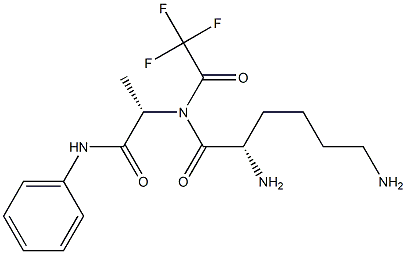 trifluoroacetyl-lysyl-alaninanilide Struktur