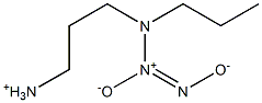 1-(N-(3-ammoniopropyl)-N-(n-propyl)amino)diazen-1-ium-1,2-diolate Struktur