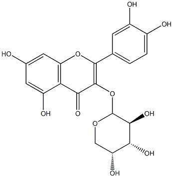 quercetin 3-arabinopyranoside Struktur