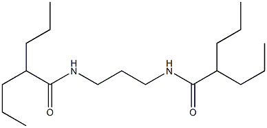 N,N'-bis-(2-propylpentanoyl)-1,3-propanediamine Struktur