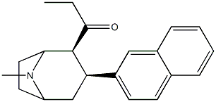 2beta-propanoyl-3beta-(2-naphthyl)-tropane Struktur