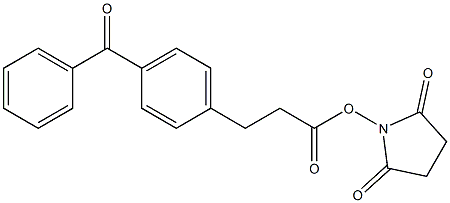 N-succinimidyl 4-benzoyldihydrocinnamate Struktur