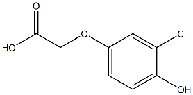 3-chloro-4-hydroxyphenoxyacetic acid Struktur