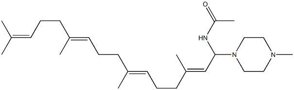 N'-methylpiperazinylgeranylgeranyl acetamide Struktur