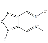 4,7-dimethyl-1,2,5-oxadiazolo-(3,4-d)pyridazine 1,5,6-trioxide Struktur