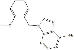 9-(2-methoxybenzyl)adenine Struktur