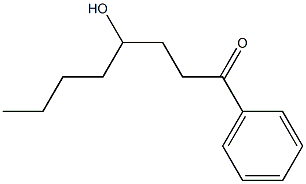 4-hydroxy-1-phenyl-1-octanone Struktur