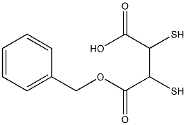 monobenzyl 2,3-dimercaptosuccinate Struktur