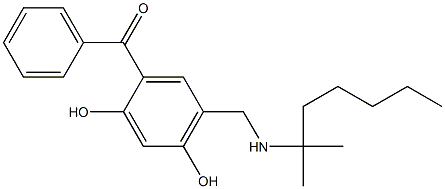 6-TERT-OCTYLAMINO-METHYL-4-BENZOYLRESORCINOL Struktur