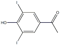 4'-HYDROXY-3',5'-DIIODOACETOPHENONE Struktur