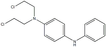 N,N-DI(2-CHLOROETHYL)-PARA-AMINOPHENYLANILINE Struktur