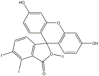 2,4,5-TRIIODOFLUORESCEIN Struktur