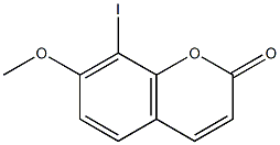 8-IODO-7-METHOXYCOUMARIN Struktur