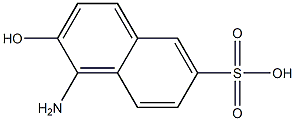 1-AMINO-2-NAPHTHOL-6-SULPHONICACID Struktur