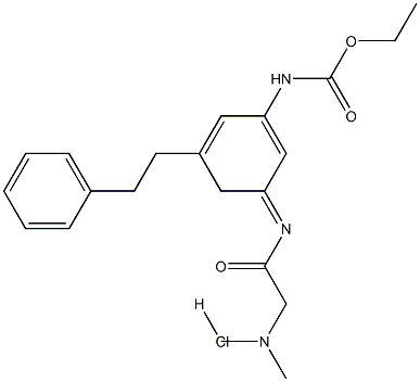 3-CARBETHOXYAMINO-5-DIMETHYLAMINOACETYL-IMINODIBENZYLHCL Struktur