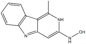 HYDROXYLAMINE,N-(1-METHYLPYRIDO(4,3-B)INDOL-3-YL)- Struktur